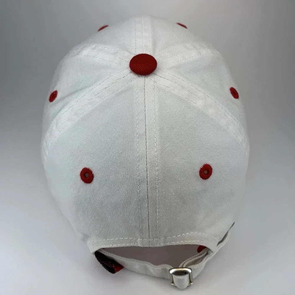Texas Tech Red Raiders Hat White Adjustable Strap Unstructured TOW Baseball Cap